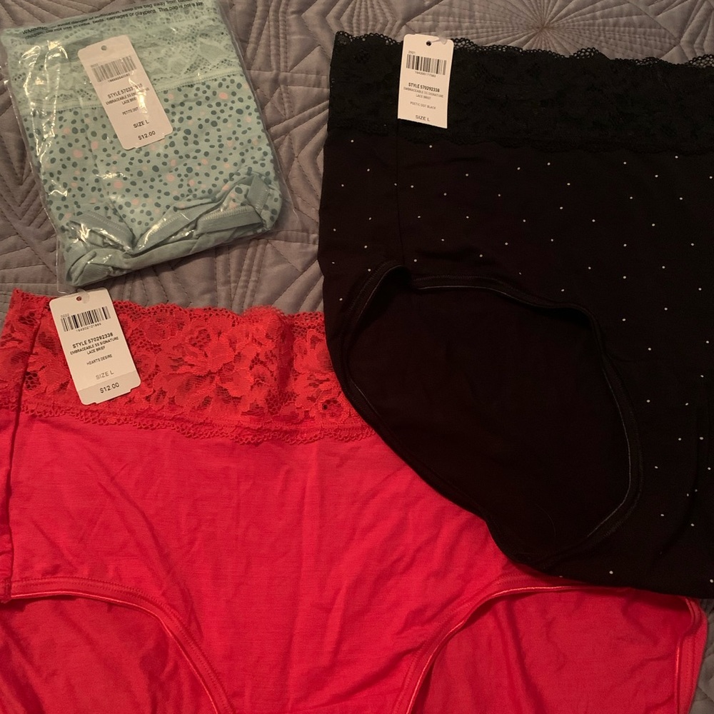 3 pair NWT Soma embraceable briefs - see tags for description